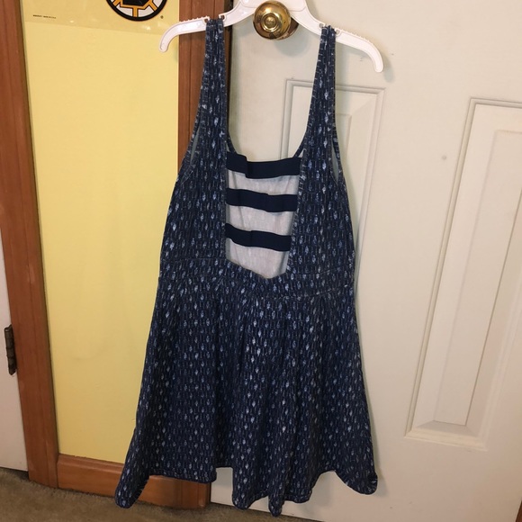 Blue a-line summer dress - Picture 2 of 5